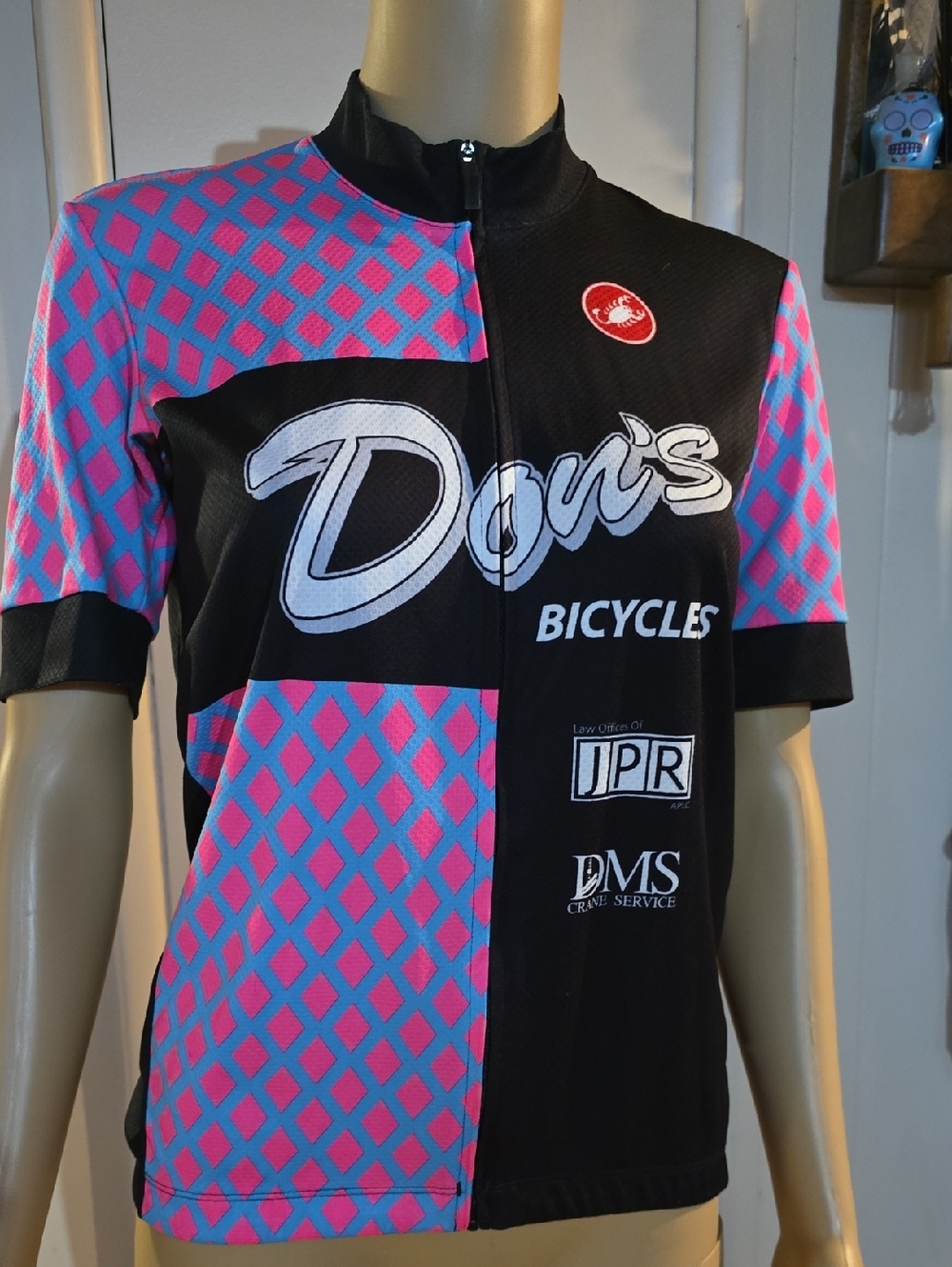 Castelli Don's Bicycles Pink & Black Cycling Jersey